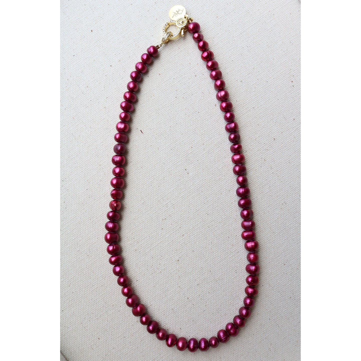 Red Freshwater Pearl Necklace