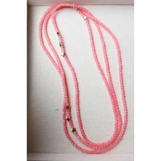 The Pink Melon All Star Multi-Way Necklace