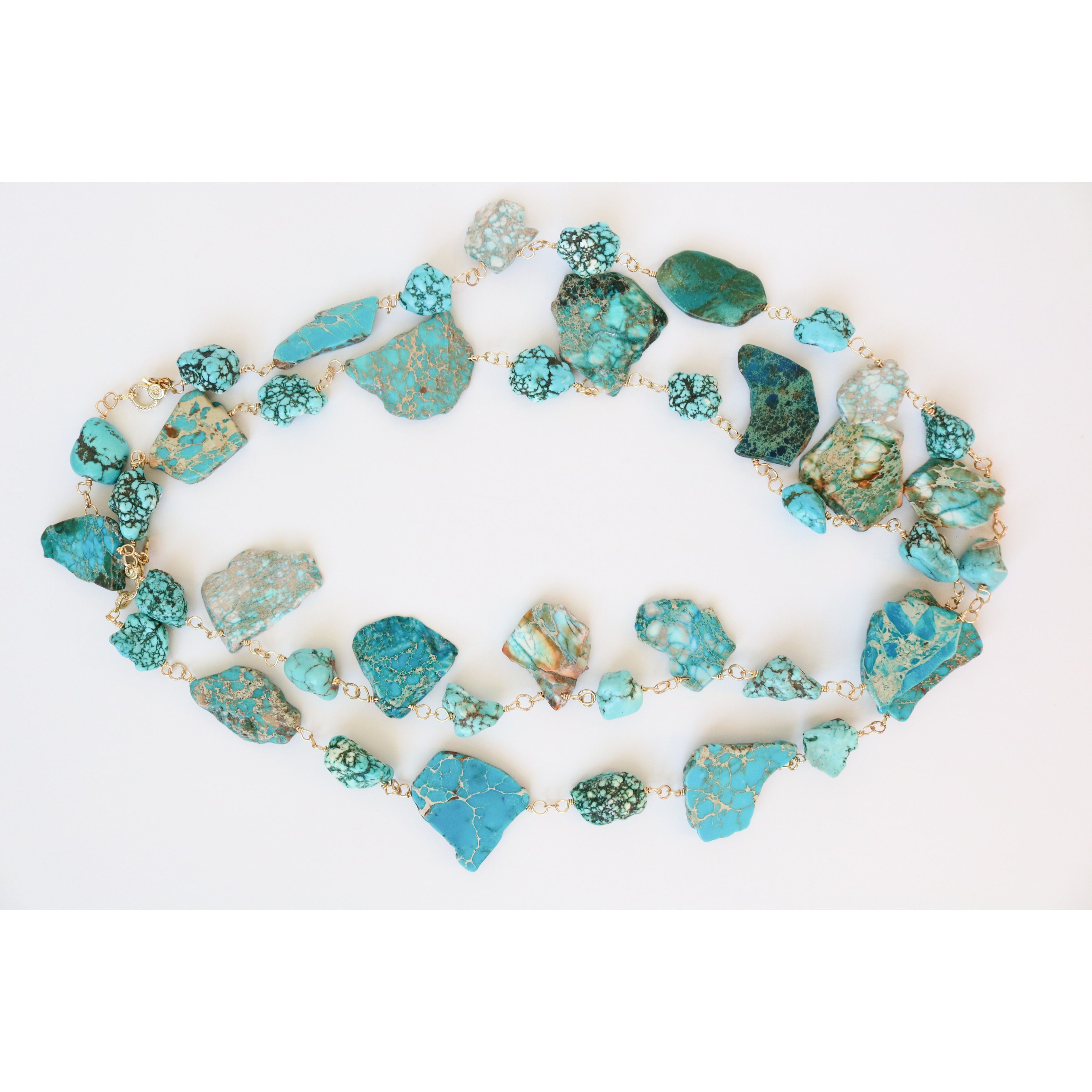 Turquoise Ranch Organic Stone Necklace