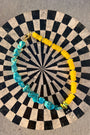 Turquoise Howlite + Yellow Chalcedony Necklace