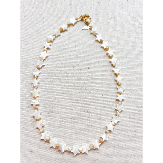 Mother of Pearl Star Necklace