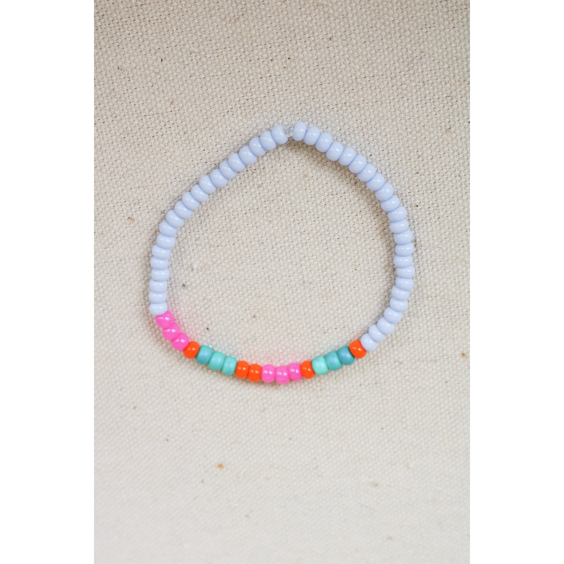 the Morse code seed bead bracelet with the letters N F E symbolic of the phrase 