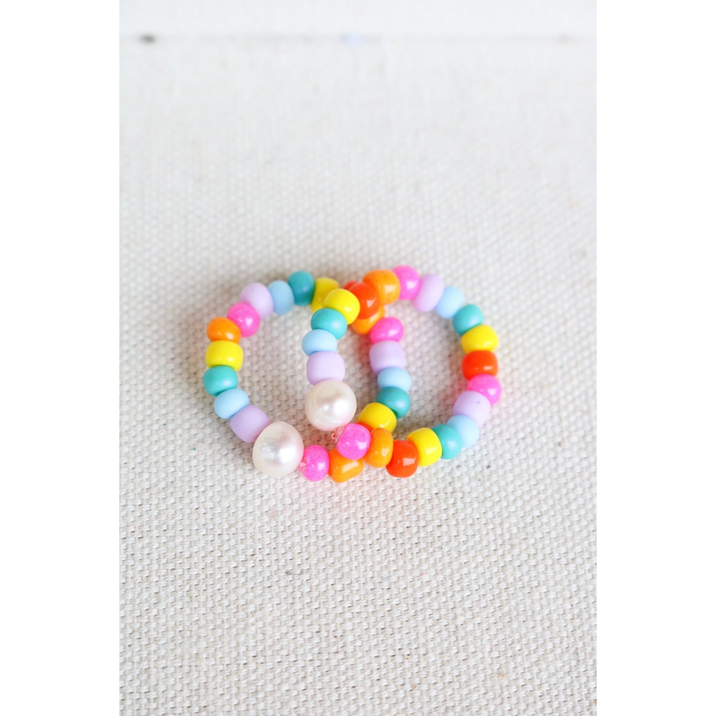 Summer Pearl Colorful Seed Bead Friendship Ring