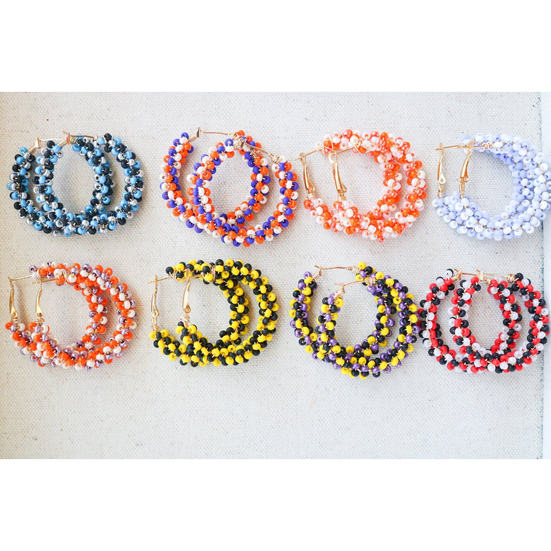 Pre-Game Beaded Hoops