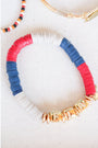 Florida Panthers (FLA) Pave Polymer Clay Stretch Bracelet