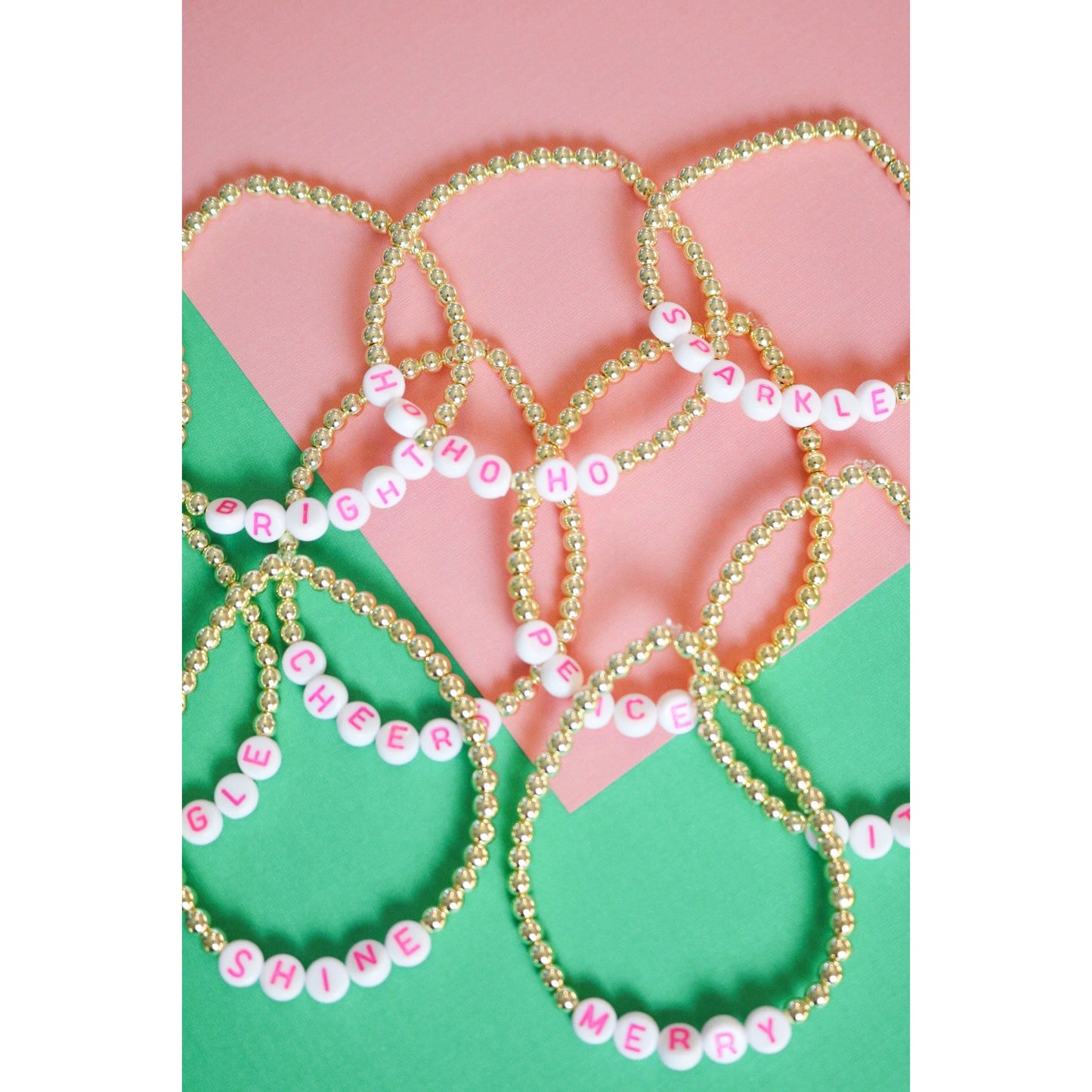 Pink "Shine" Little Holiday Bracelet