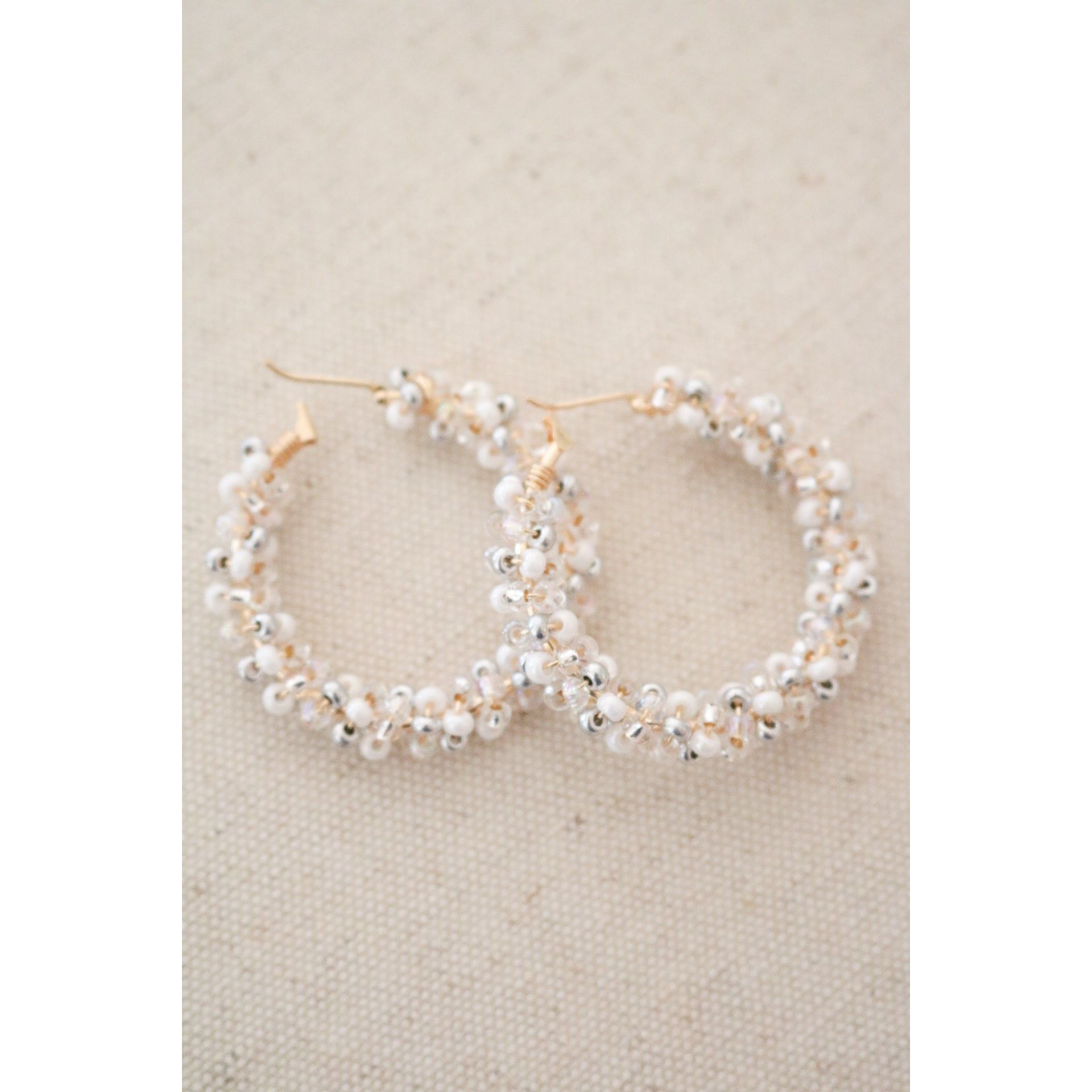 Valentine's Day Pre-Game Beaded Hoops