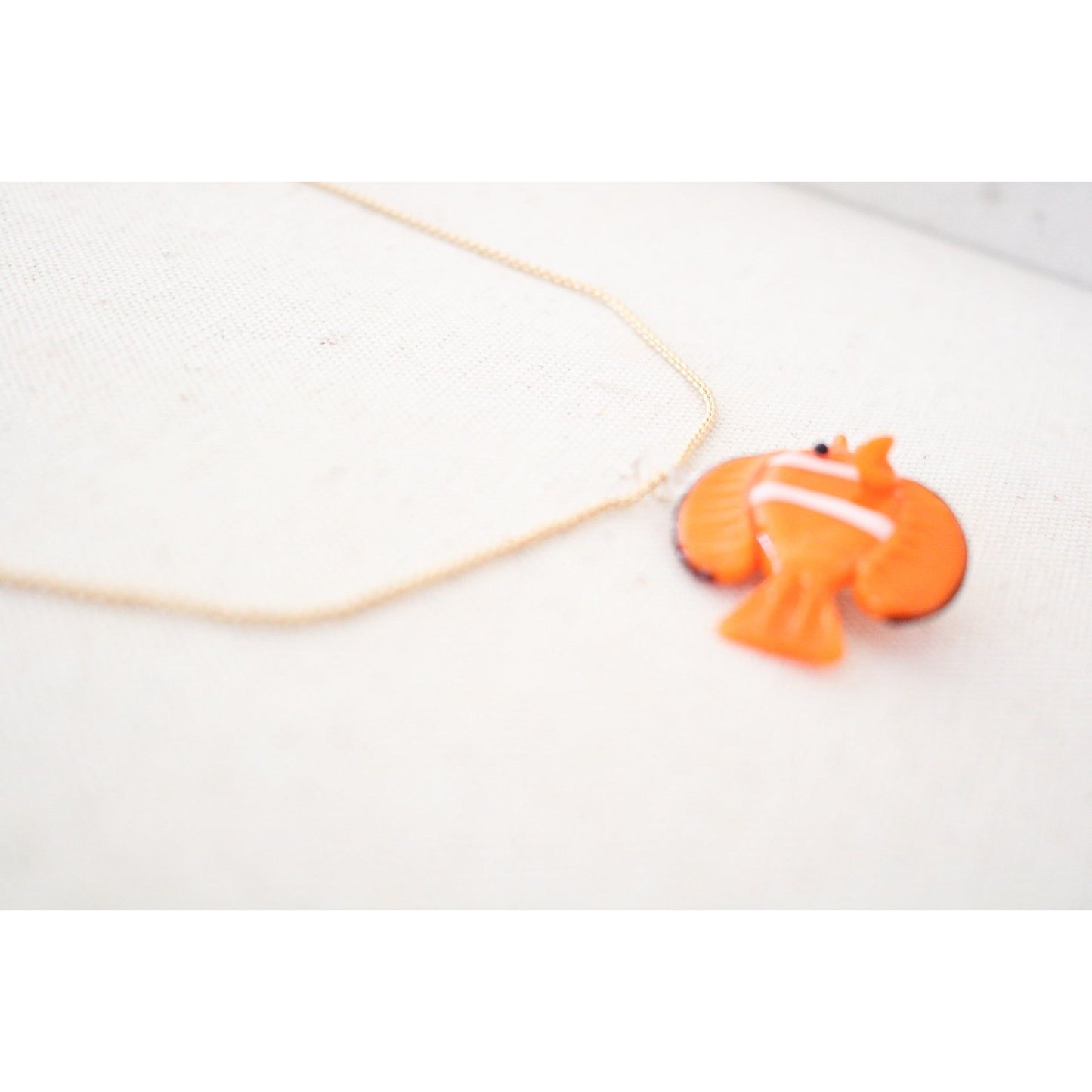 Glass Fish Pendant Necklace