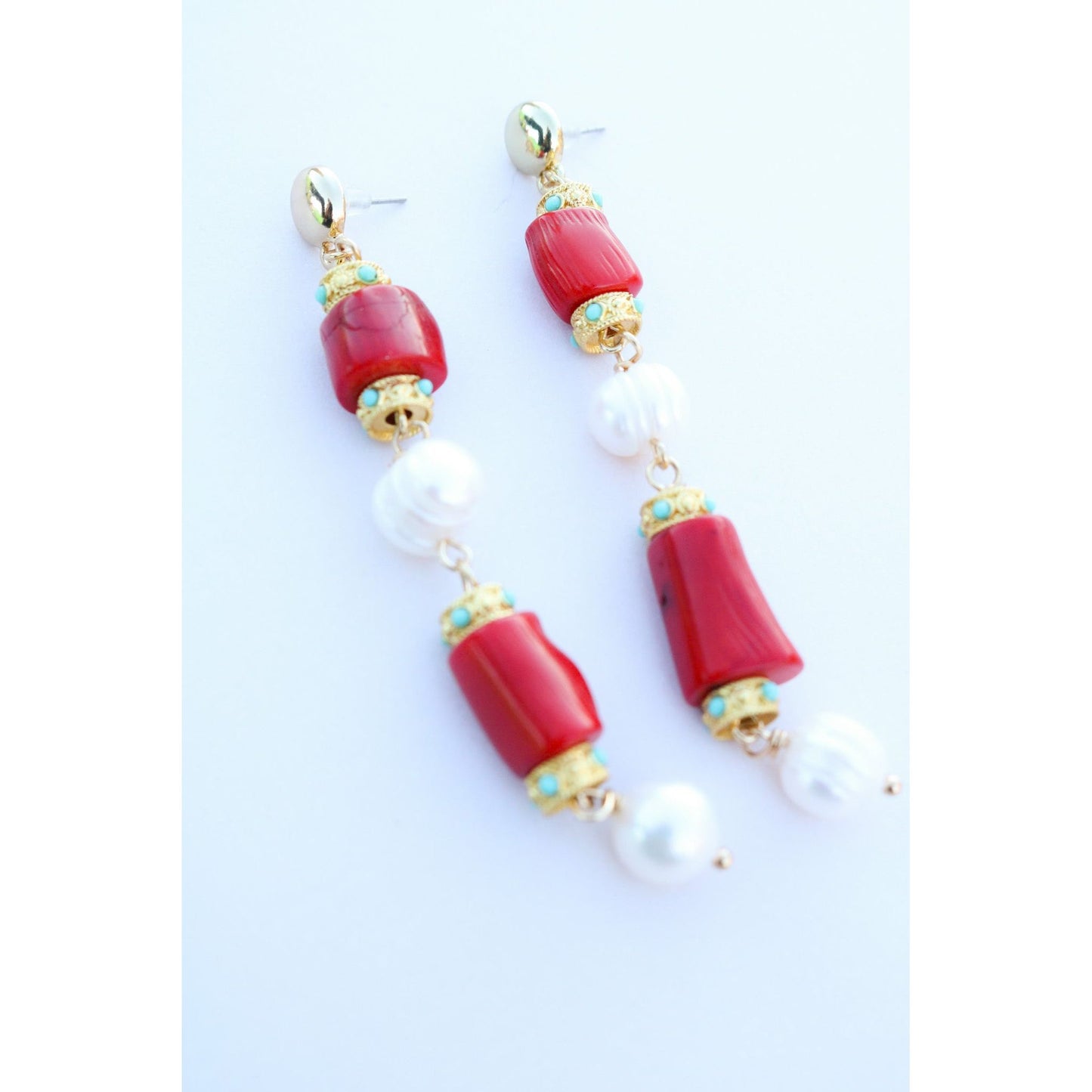 Cayman Coral Earring