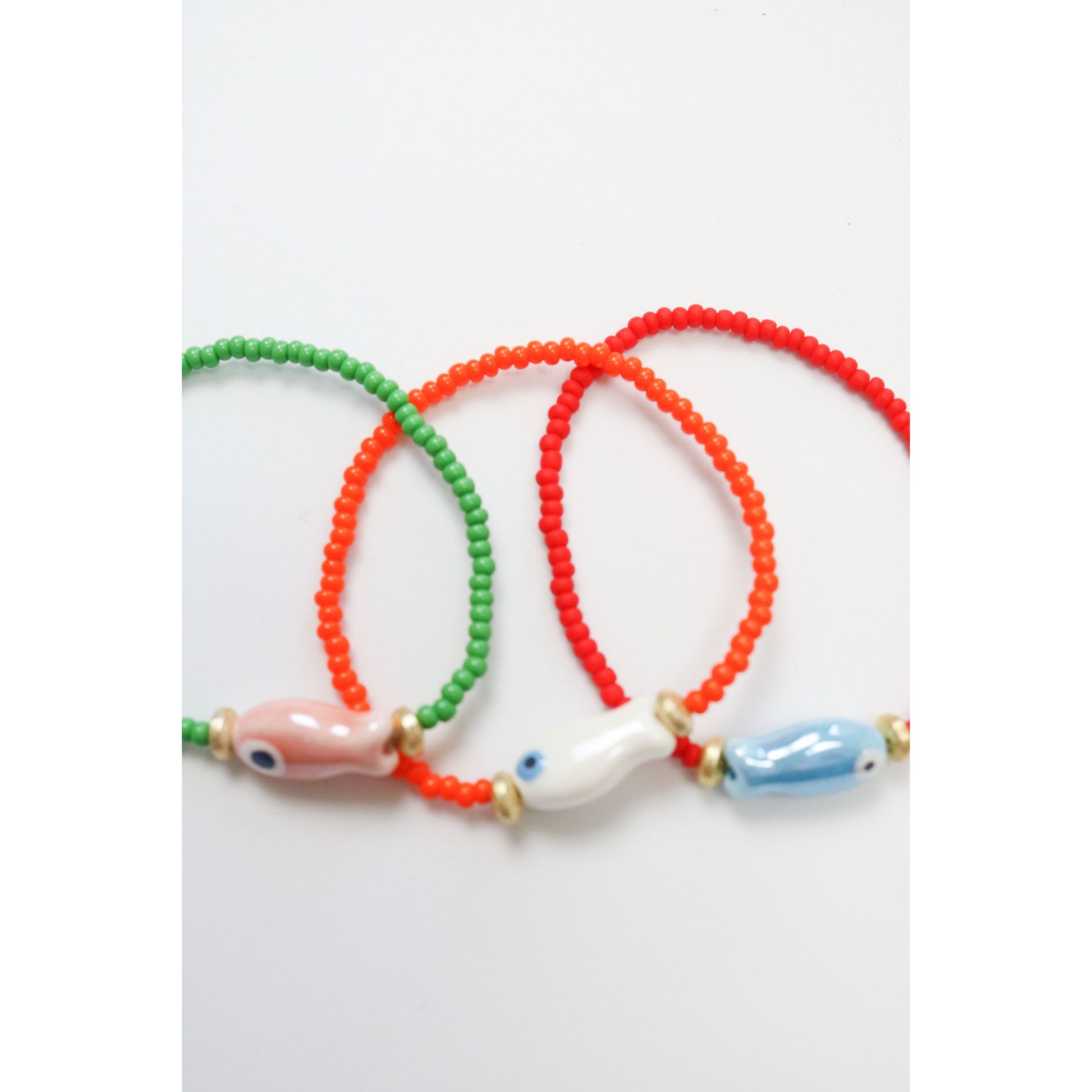 The Fancy Fan Fish Beaded Bracelet
