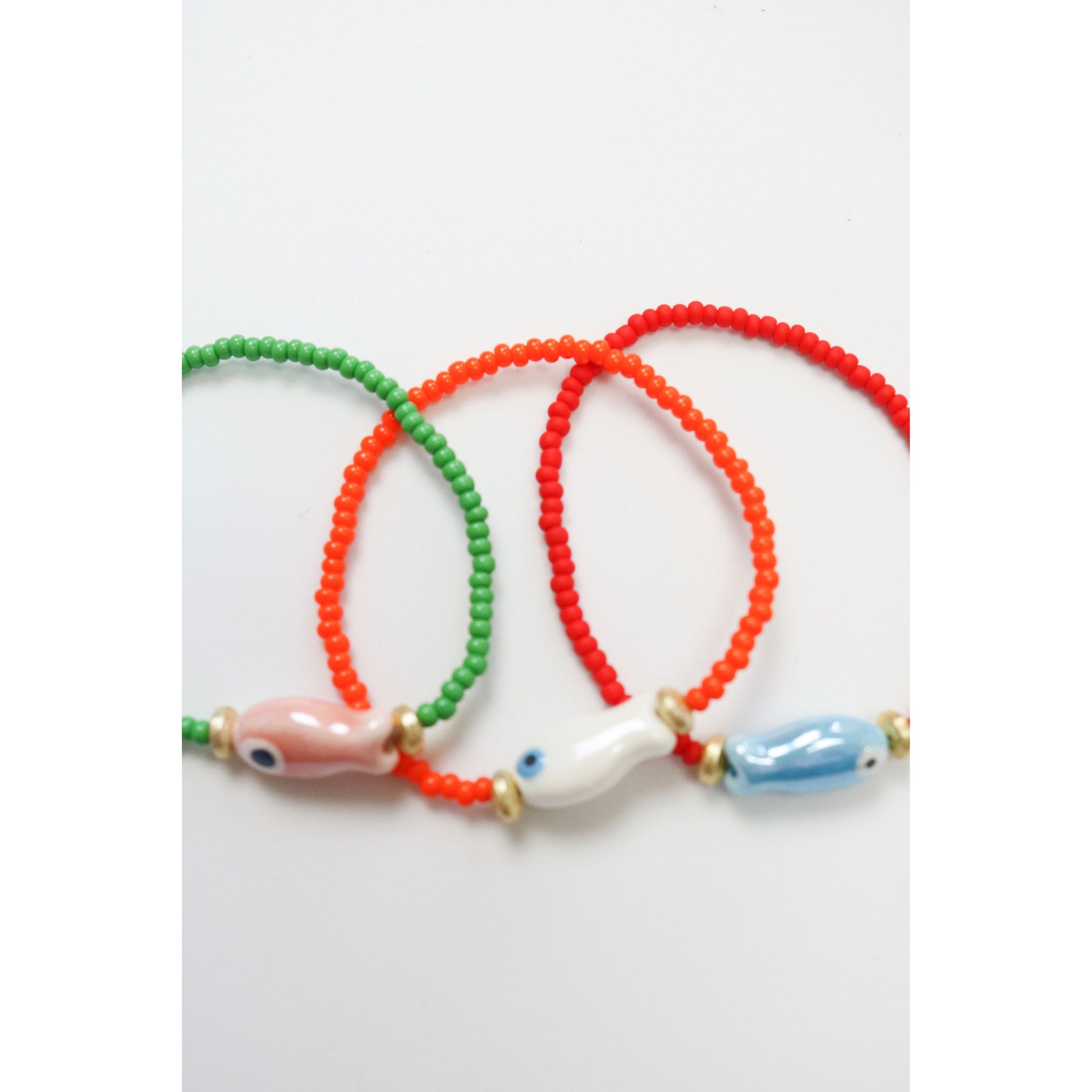 The Fancy Fan Fish Beaded Bracelet