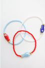 Red, White & Blue Little Fish Bracelet set