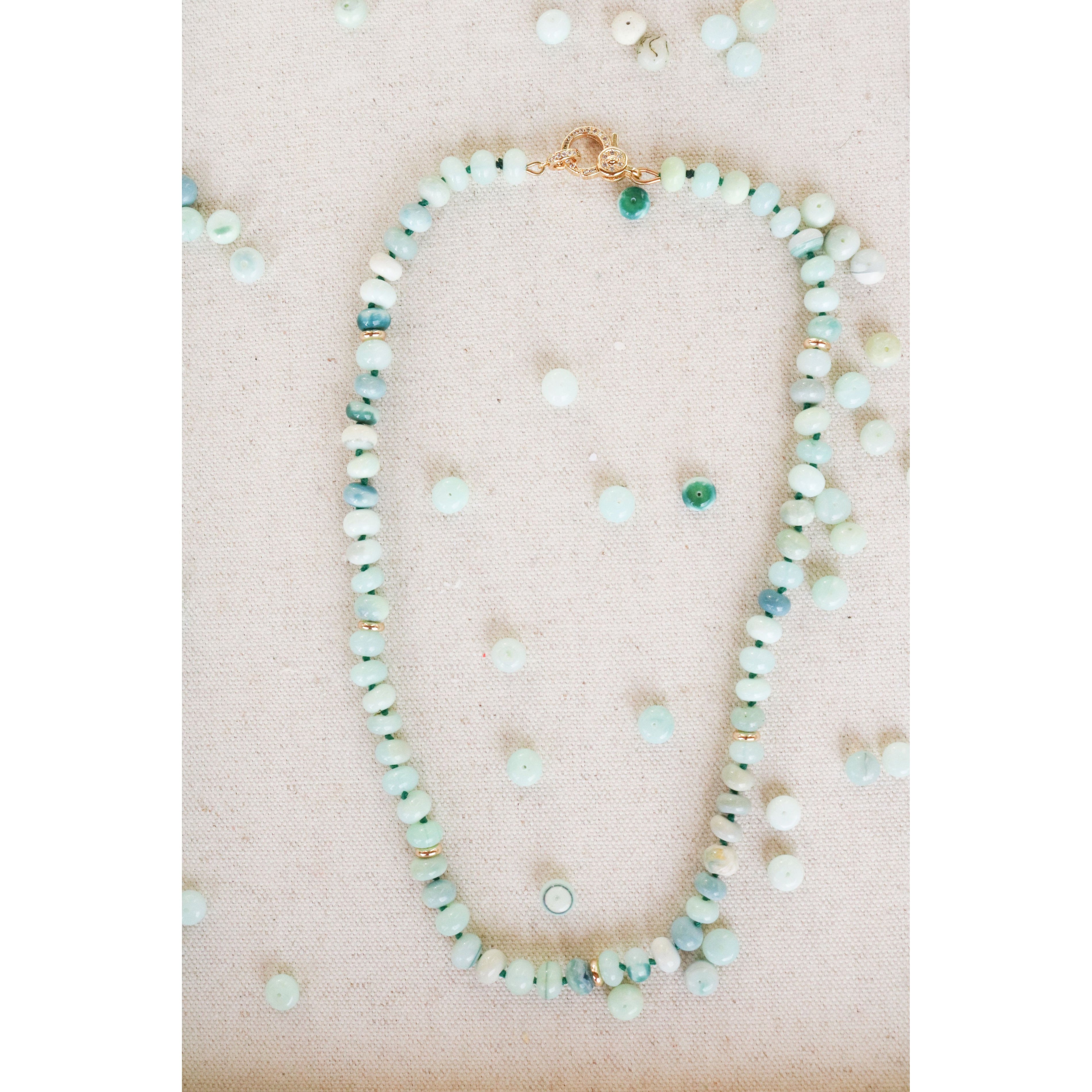 The Monica Green Opal Candy Crush Necklace