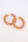 Summer Pre-Game Beaded Hoops
