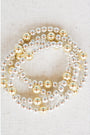 Mixed Metal Classic Ball Bracelet