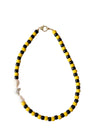 Black & Yellow Jersey Stripe Necklace