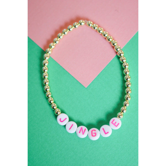 Pink "Jingle" Little Holiday Bracelet