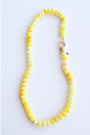 Canary Yellow Opal Candy Crush Knotted Necklace