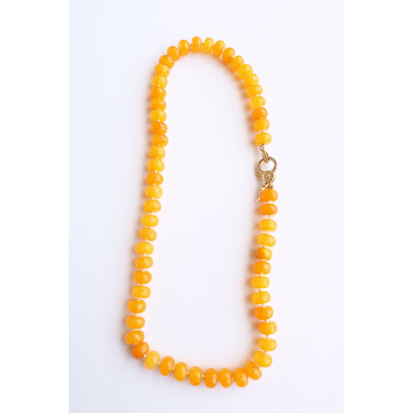 Marigold Opal Candy Crush Knotted Necklace