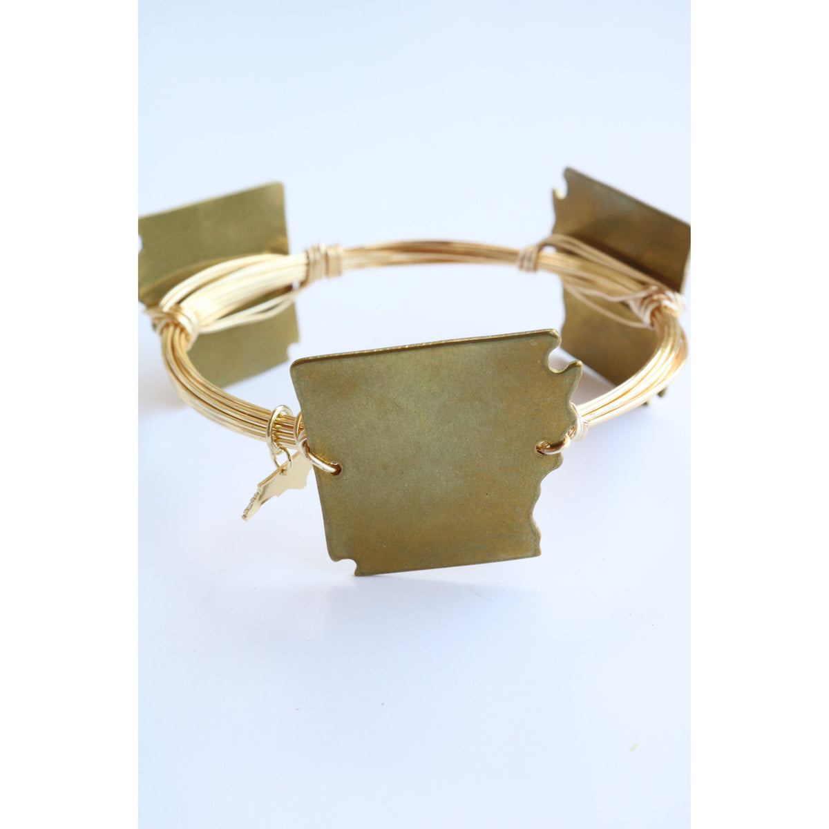 State Arkansas Wire Wrapped Bangle
