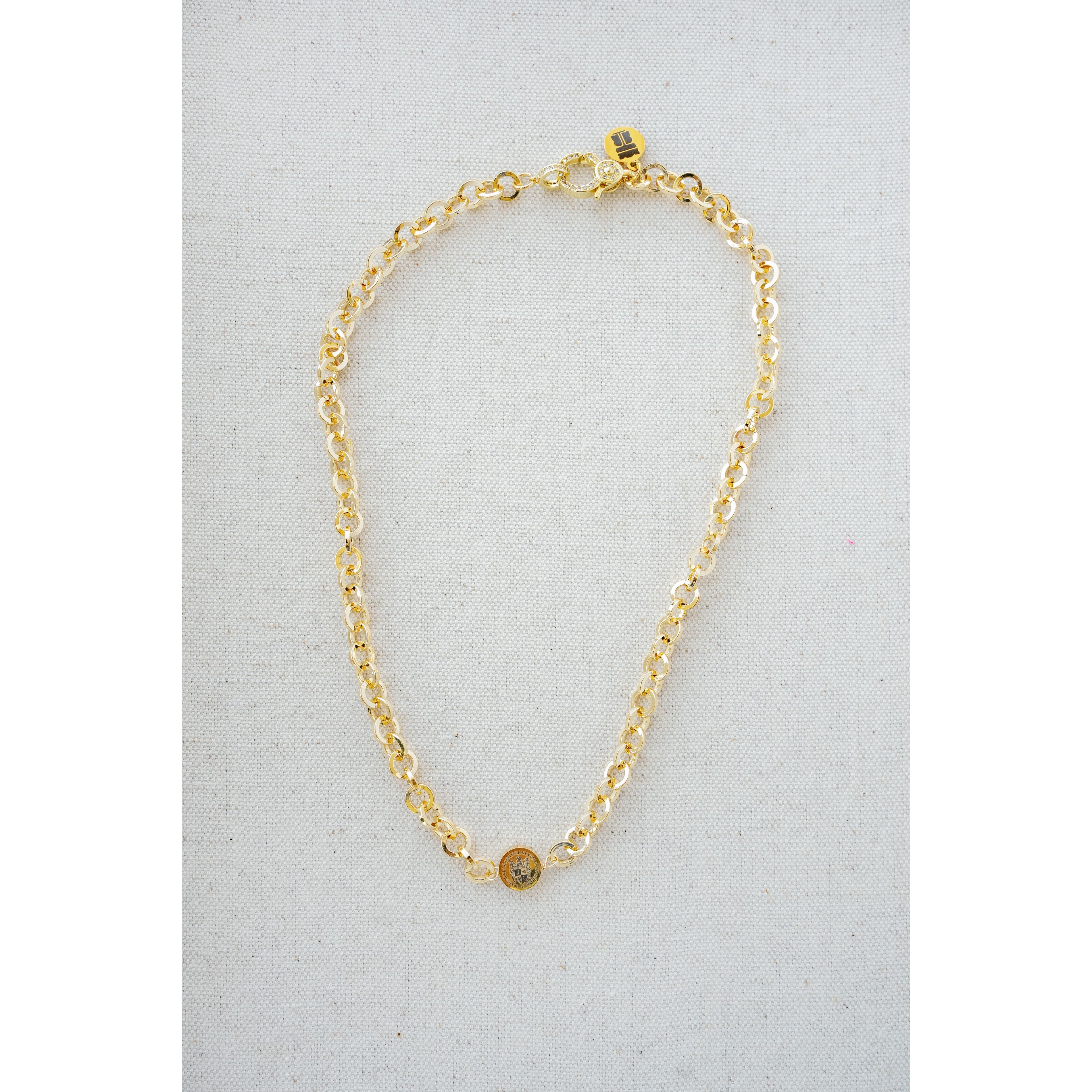 Taylor Reese x NLJC Crest Chain Necklace