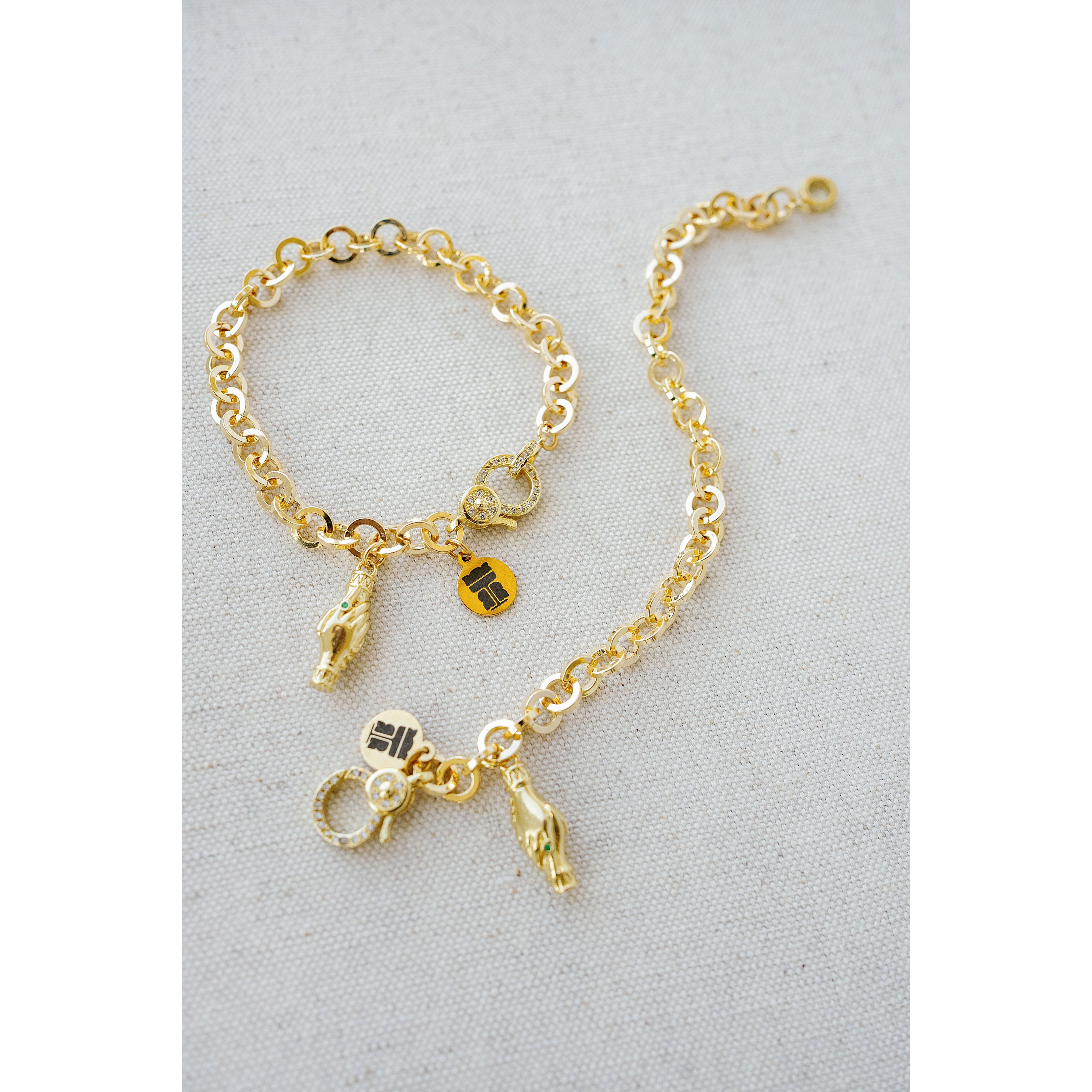 Taylor Reese x NLJC Handshake Charm Bracelet