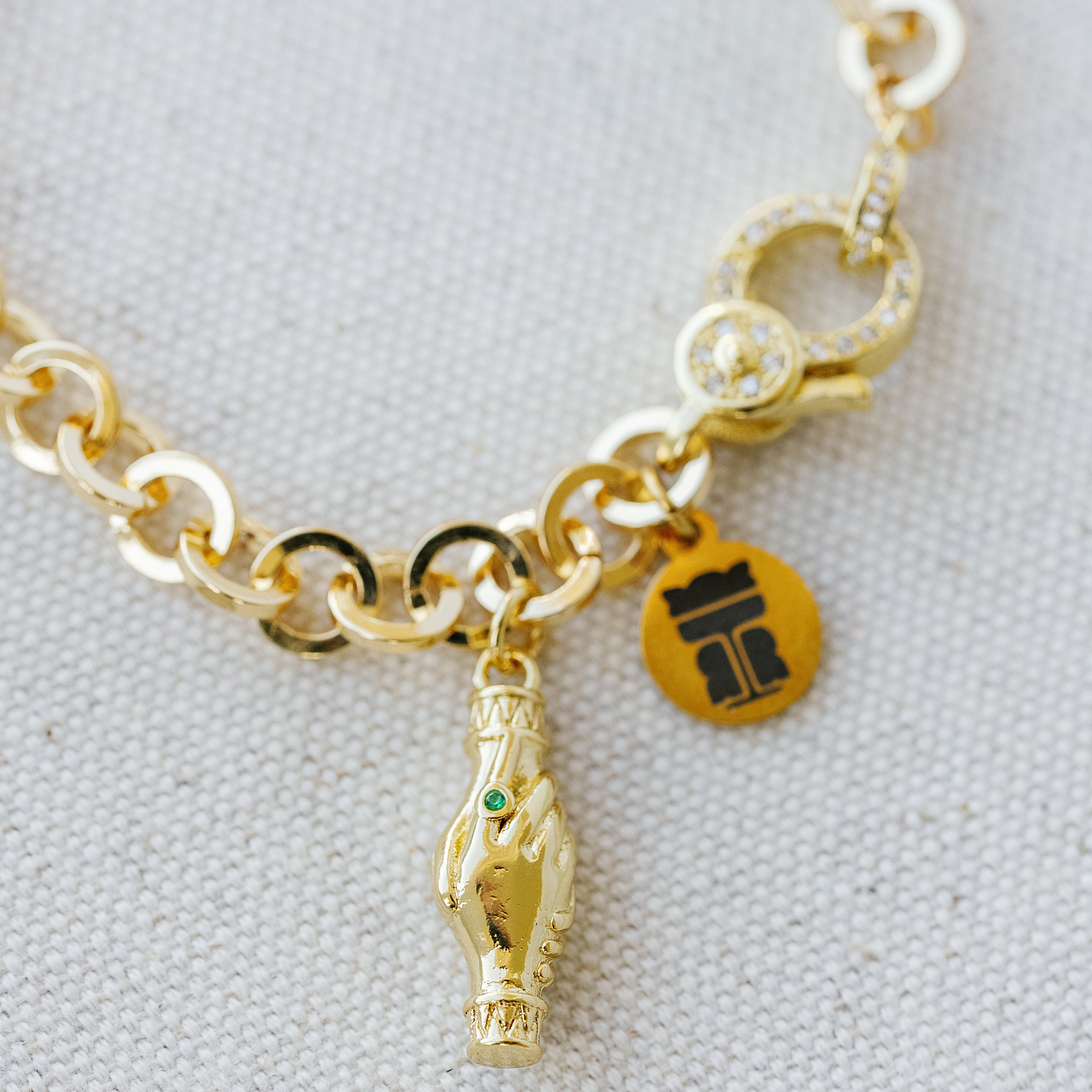 Taylor Reese x NLJC Handshake Charm Bracelet