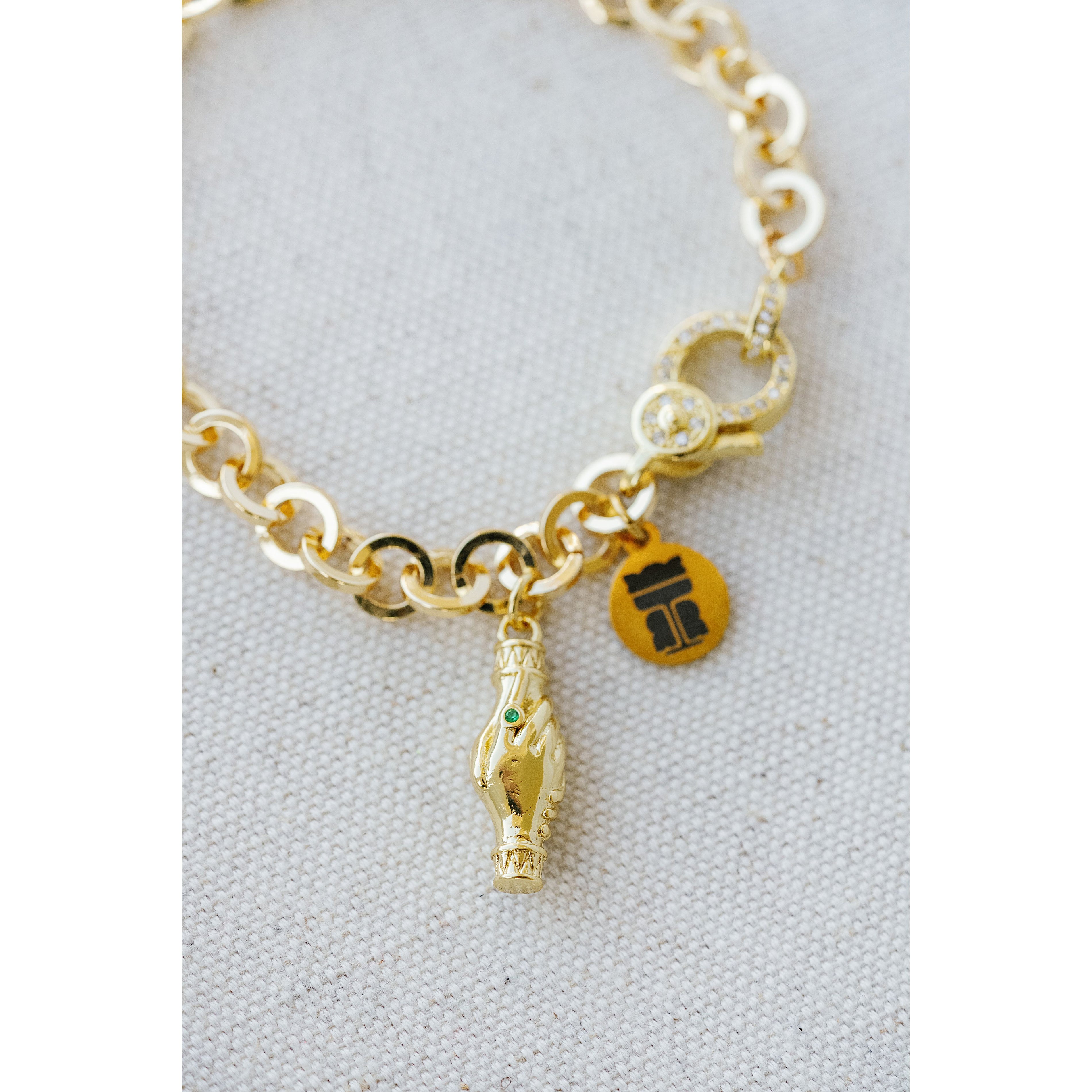 Taylor Reese x NLJC Handshake Charm Bracelet