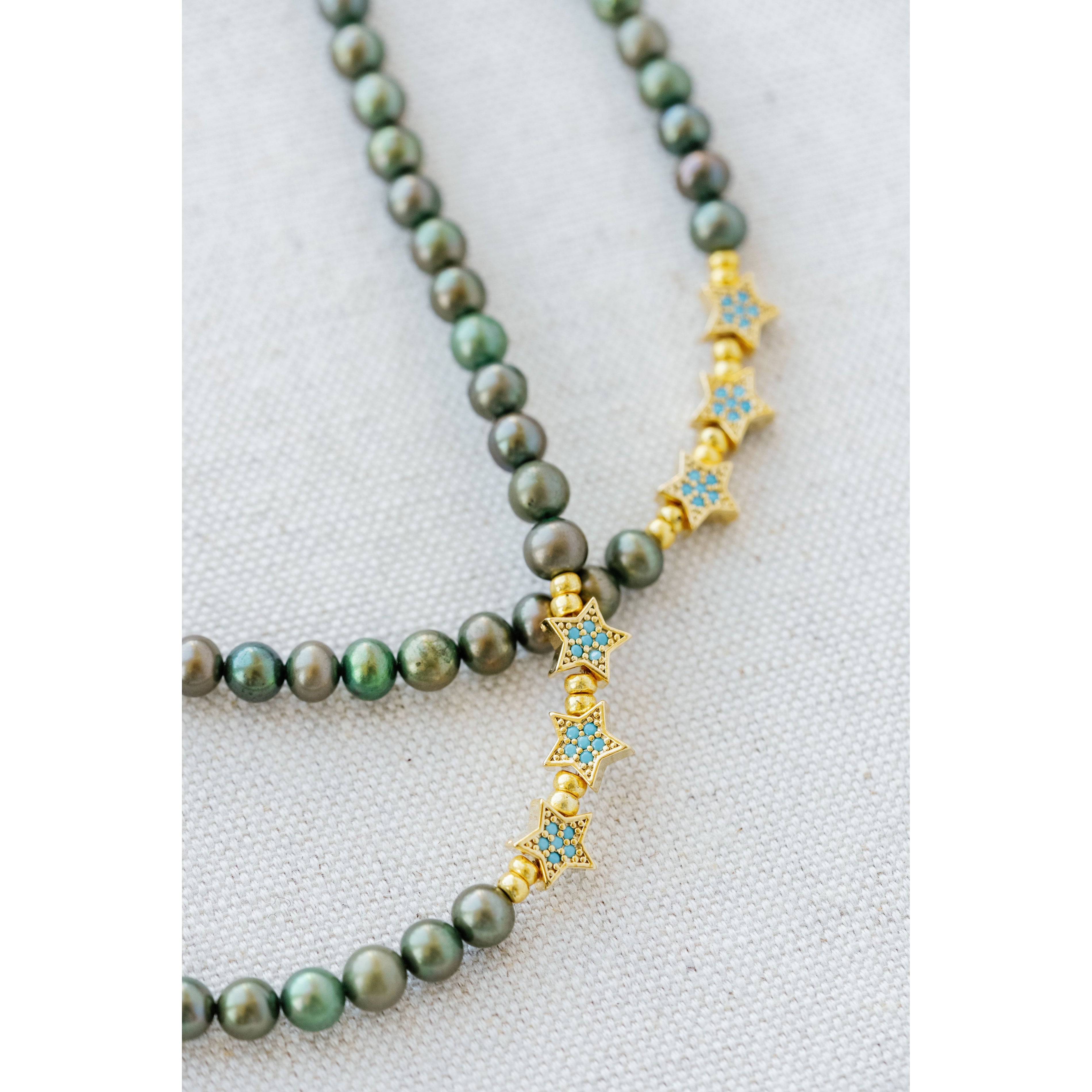 Taylor Reese x NLJC Generations Turquoise + Pearl Necklace