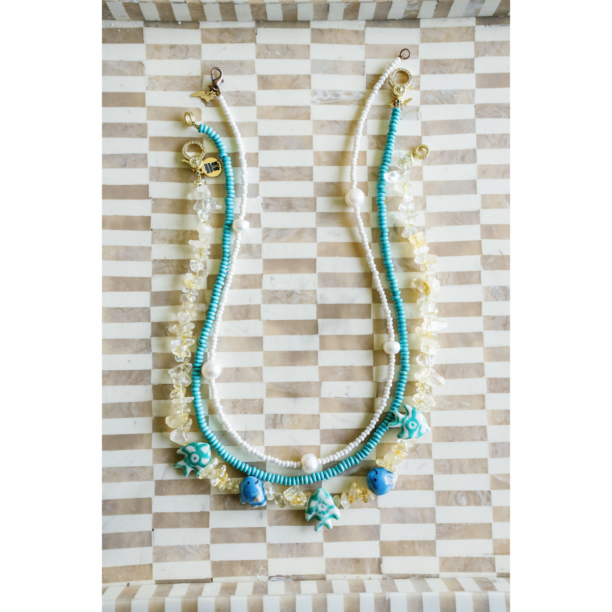 Citrine Fish Necklace