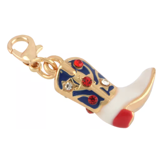 Enamel Western Boot Charm