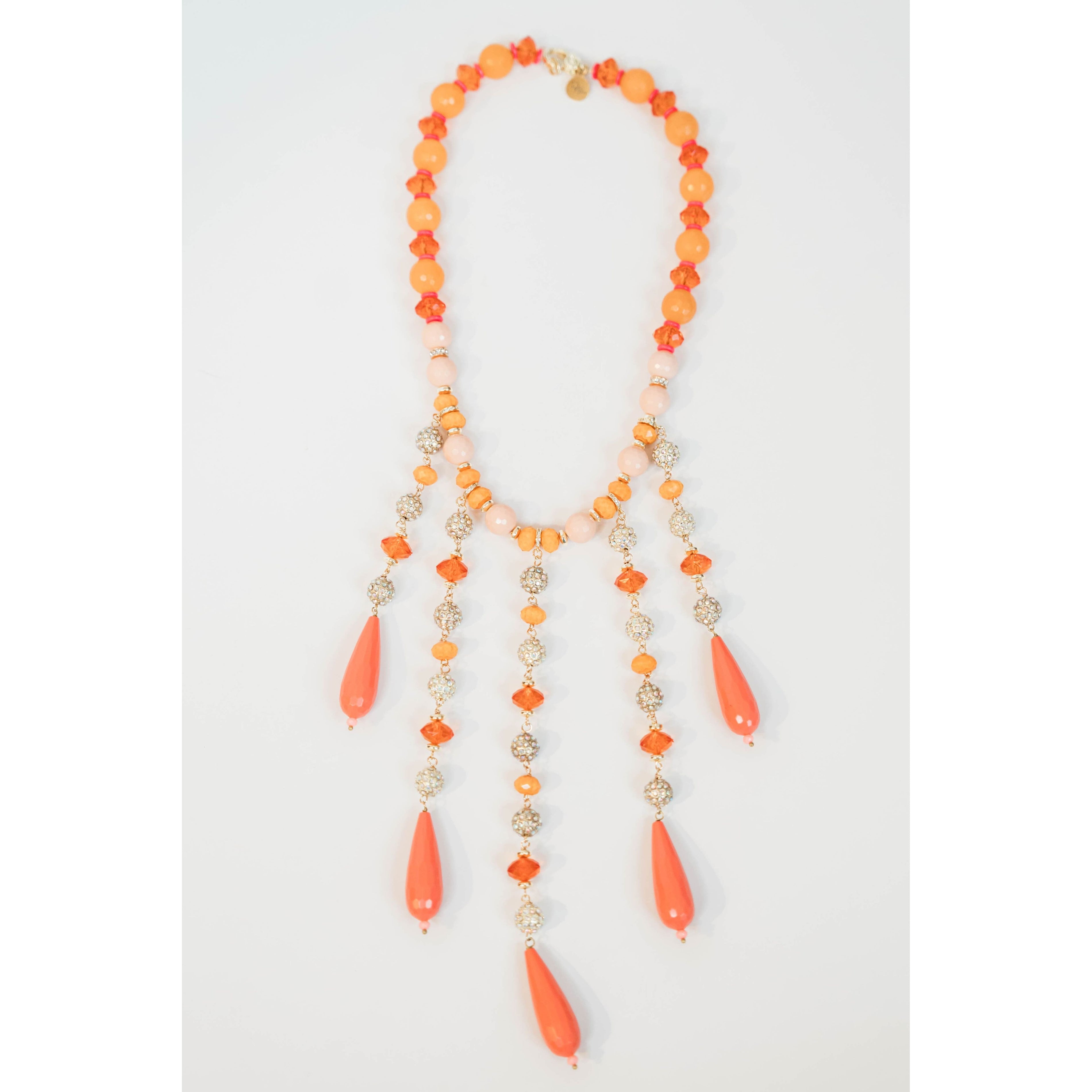 After The Heat Gemstone + Crystal Necklace