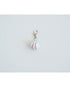 Baseball charm on a white background