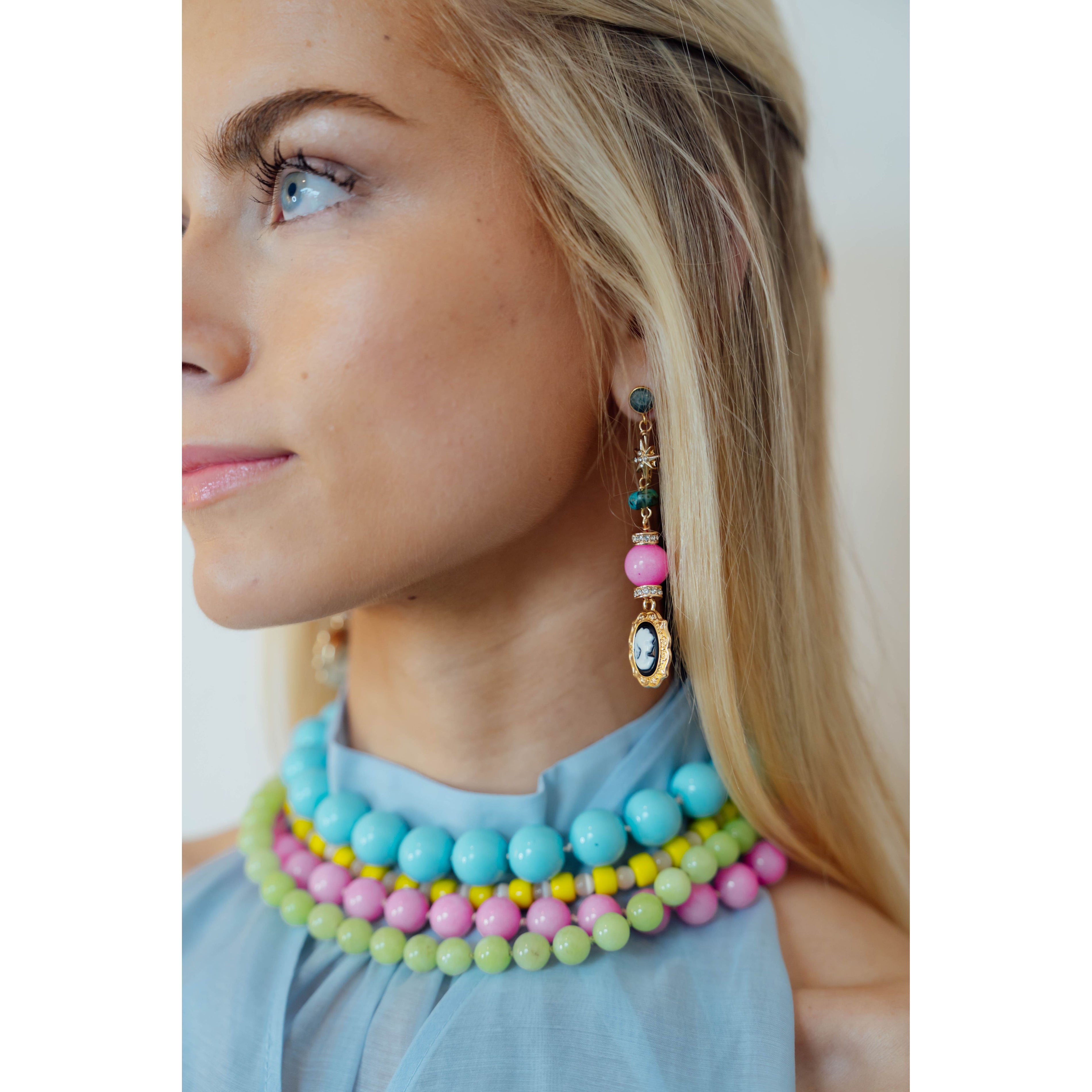 Cameo Drop Earrings