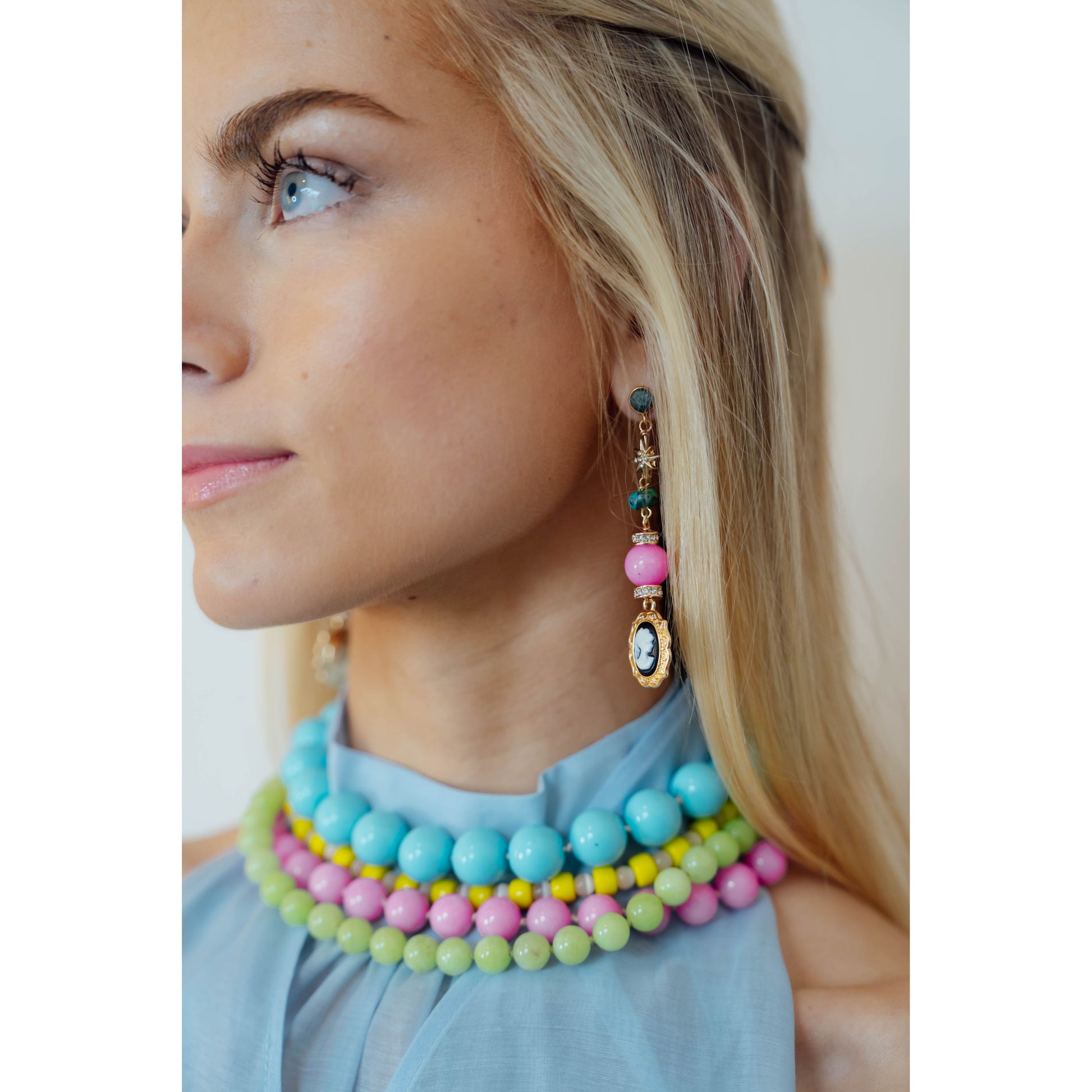 Cameo Drop Earrings
