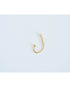 flat gold fish hook charm