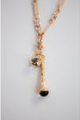 Crystal Drop Pendant Chain Necklace