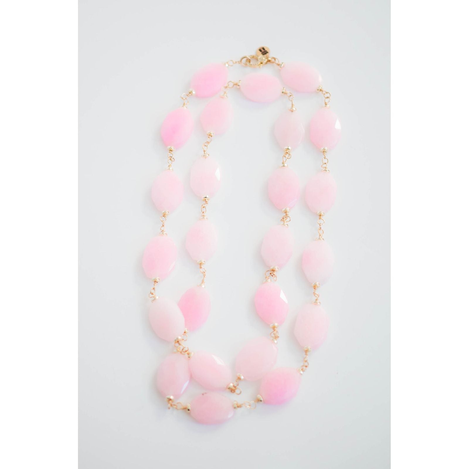 Pink Paradise Long Beaded Necklace