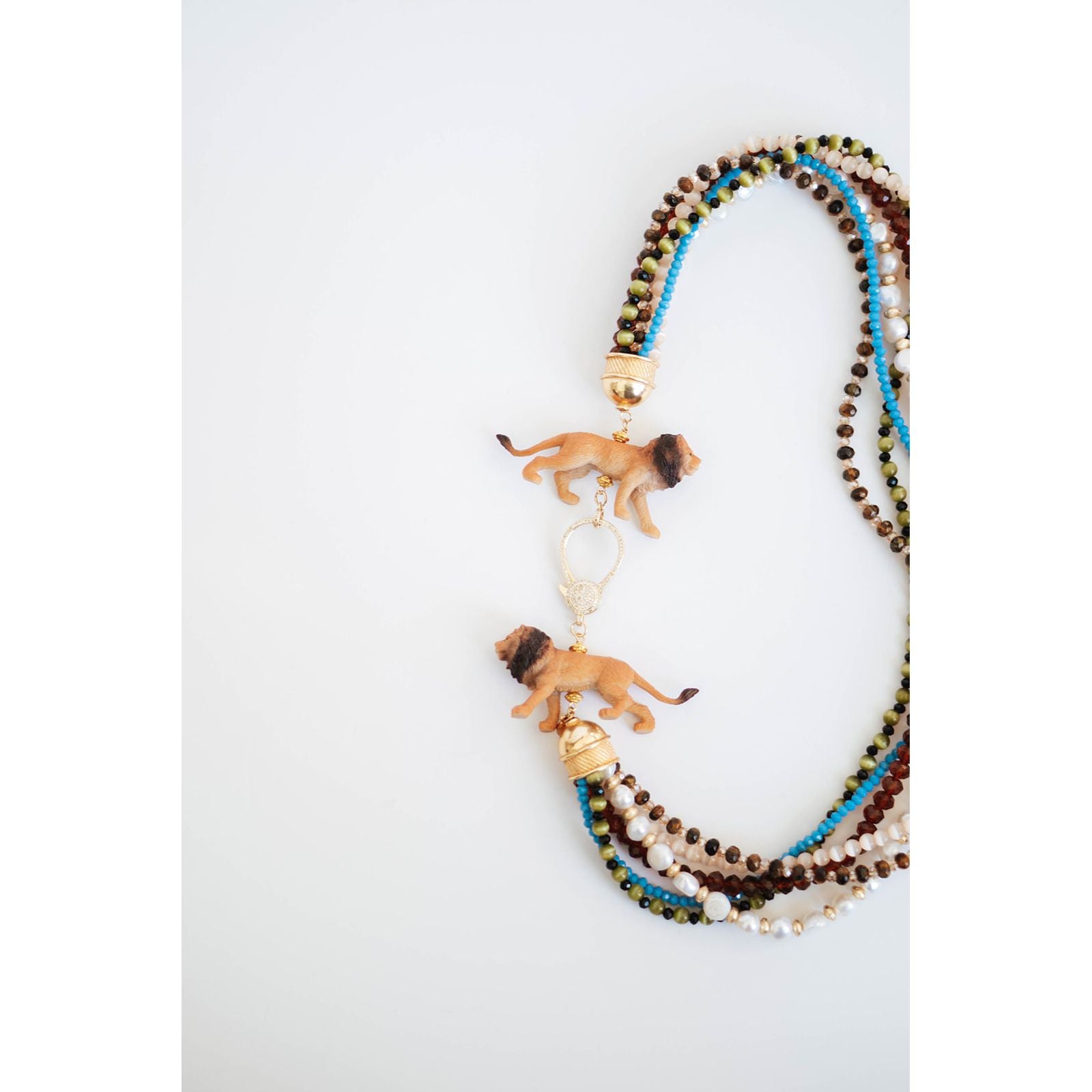 Lion Mascot Statement Necklace