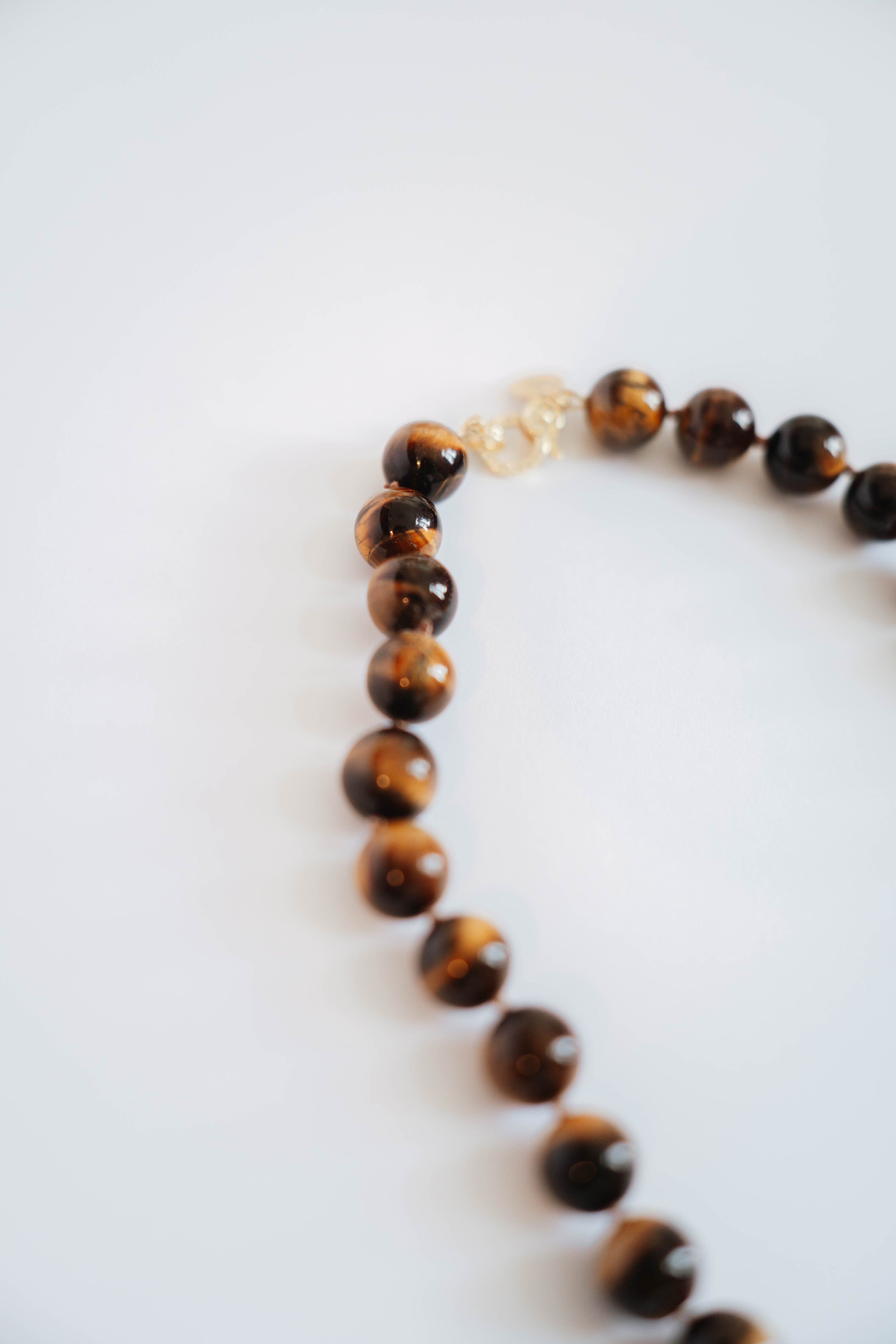Tiger Eye Hand Knotted Necklace