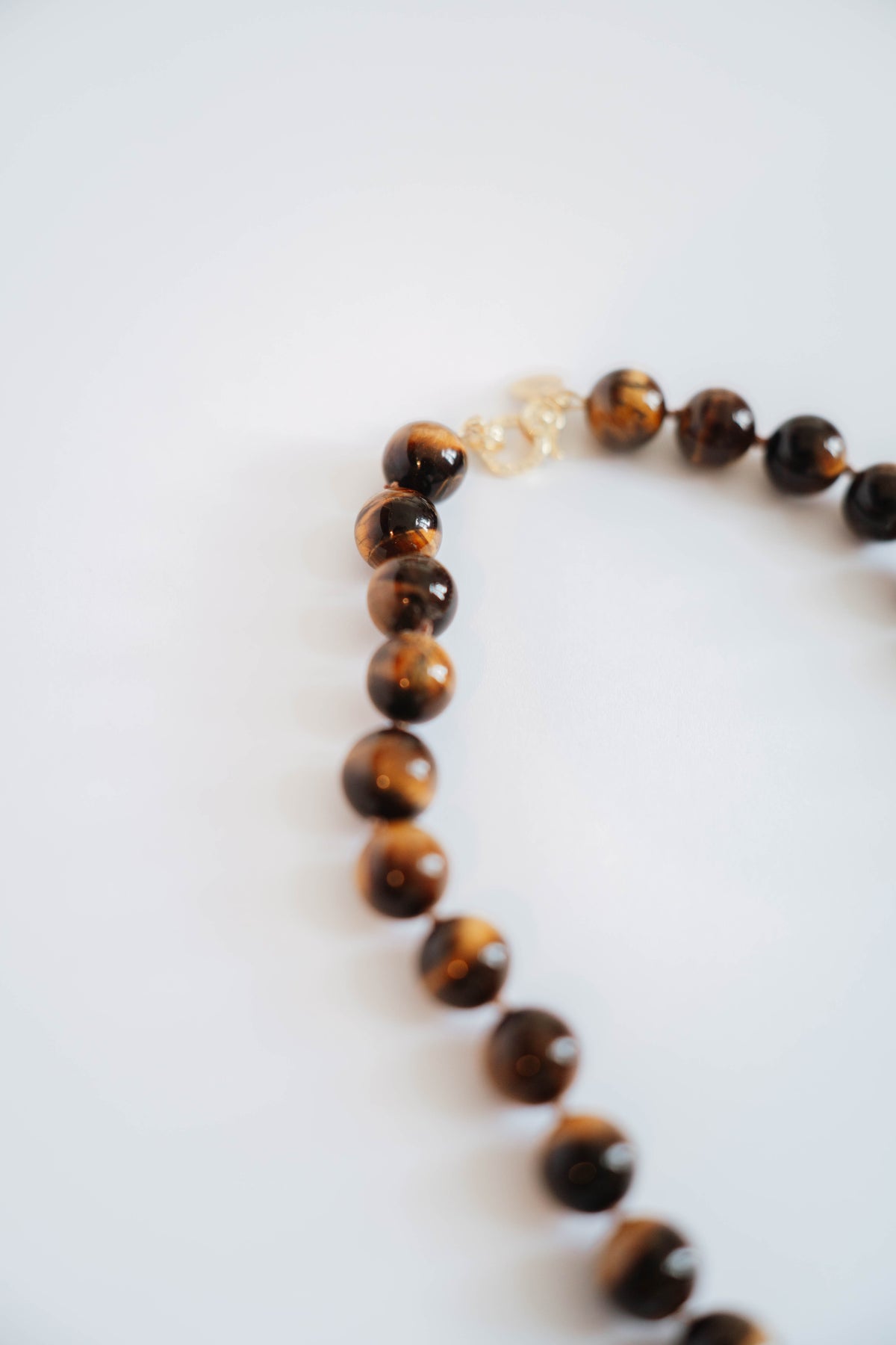 Tiger Eye Hand Knotted Necklace