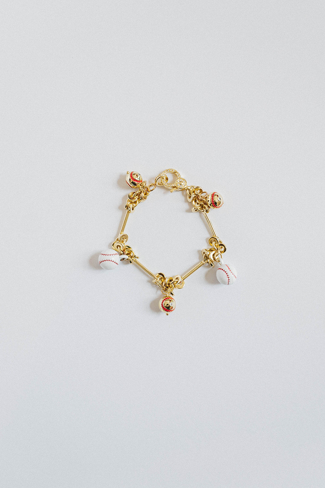 Baseball Charm Bracelet