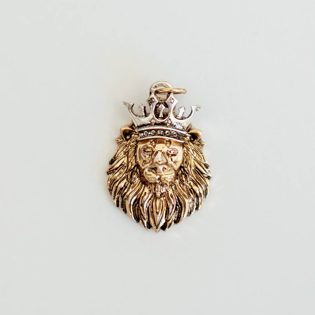 Royal Lion Head Charm