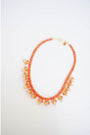 Coral Agate + Crystal Necklace