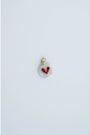 Taylor Reese x The Heartest Yard Hot Pink Heart + Freshwater Pearl Pendant
