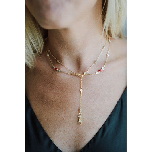 Taylor Reese x The Heartest Yard Dainty Zipper Necklace