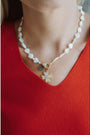 Taylor Reese x The Heartest Yard Mother-of-Pearl Four-Heart Clover Pendant