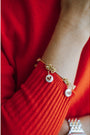 Taylor Reese x The Heartest Yard Freshwater Pearl Heart Charm Bracelet