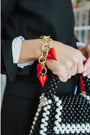 Taylor Reese x The Heartest Yard Puffy Heart Two-Way Link Bracelet + Bag Charm
