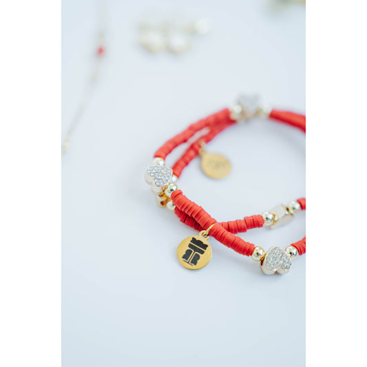 Taylor Reese x The Heartest Yard Red Anniversary Heart Bracelet